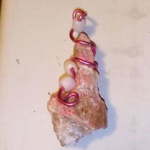Hand crafted, wire wrapped, Idaho crystal